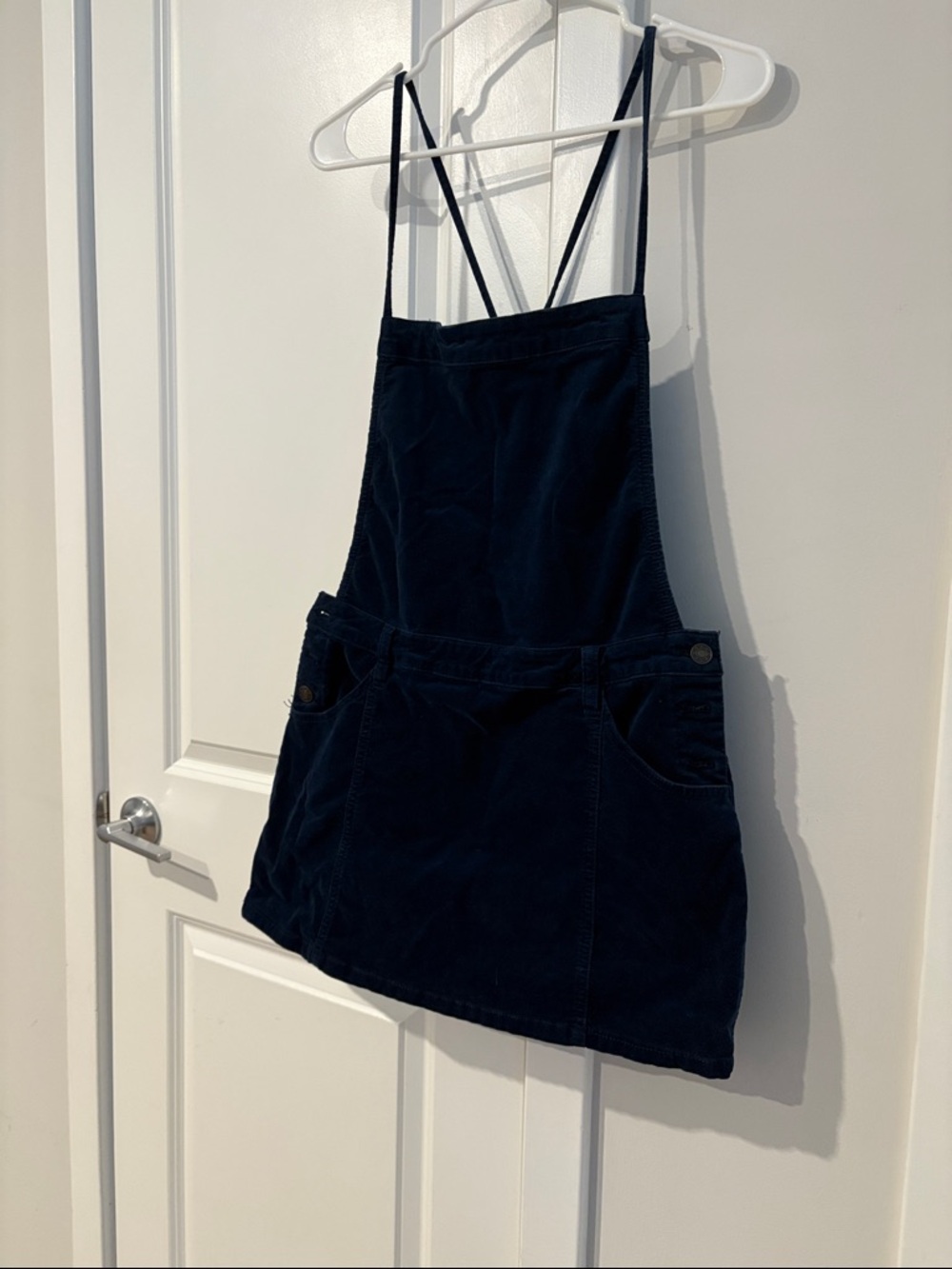 Free People Savannah Corduroy Overall Dress - Navy Blue